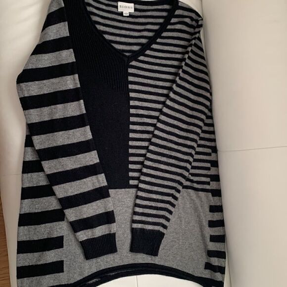 Sioni Studio Cashmere Blend Striped Sweater Size S - Picture 9 of 10